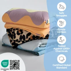 Wave Print Cooling Blanket