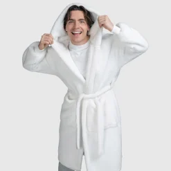 White Fluffy Dressing Gown