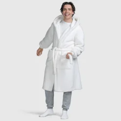 White Fluffy Dressing Gown